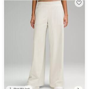 Lululemon Swift Mid-Rise Wide-Leg Pant Bone Color Size 4